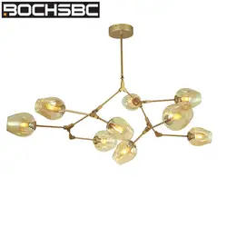 BOCHSBC ДНК структура подвесные светильники для столовой спальня гостиная филиал Lampara Magic Bean стекло абажур подвесной светильник