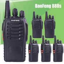 6pcs BaoFeng BF-888S UHF Rechargeable Walkie Talkies CB two Way Radio Communicator Portable Handheld Two Way Radio Transceiver