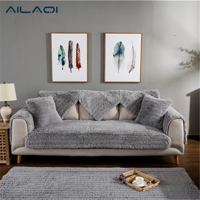 Ailaqi Pulsh Sofa Covers Fabric Knit Eco Friendly Stretch Furniture Ailaqi Pulsh Sofa Covers Fabric Knit Eco Friendly Stretch Furniture Slipcover Couch Cover For Living Drawing Room