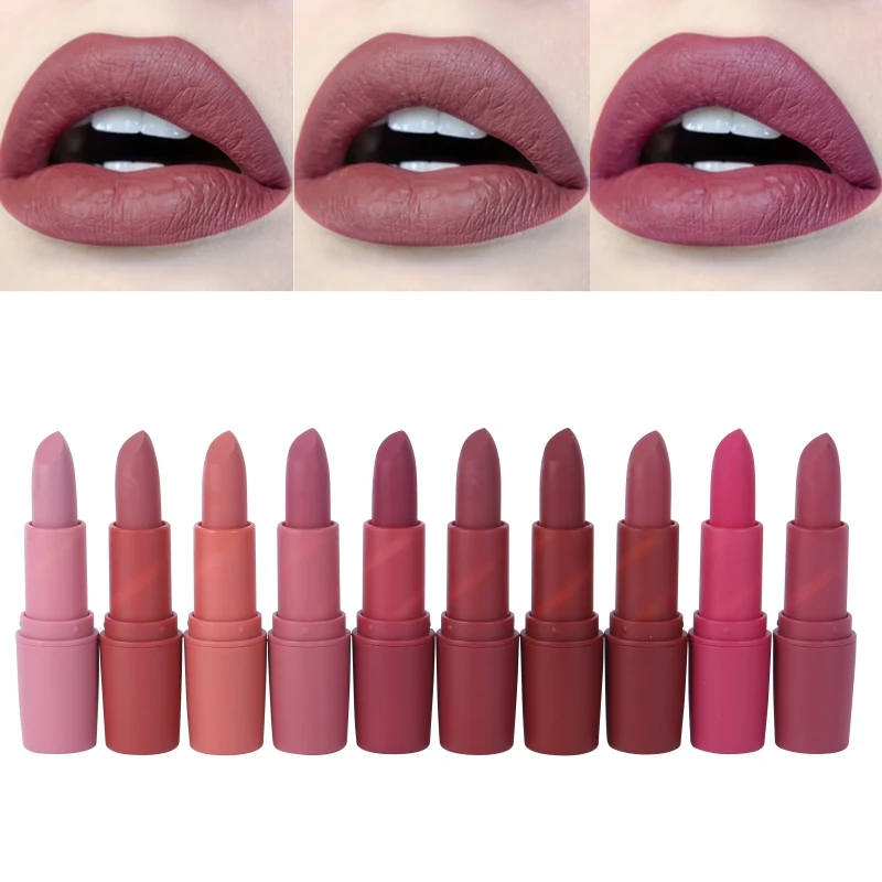 097 20 De Réductionmiss Rose Nouvelles Couleurs Rouge Lèvres Bâton Mat Pleine Lèvre Bâton Imperméable Maquillage Pigment Mat Rouge à Lèvres In