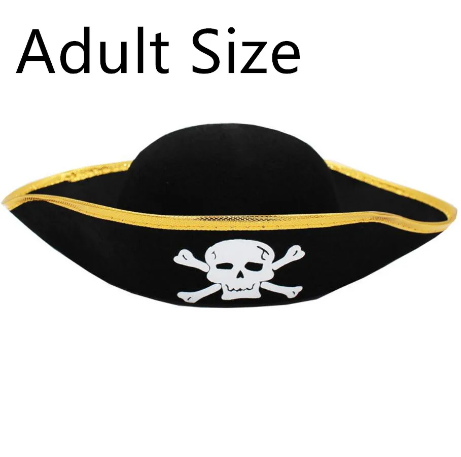 Одна деталь пиратский костюм шляпа Косплей Аниме шапка с черепом аксессуары для костюма - Цвет: A3