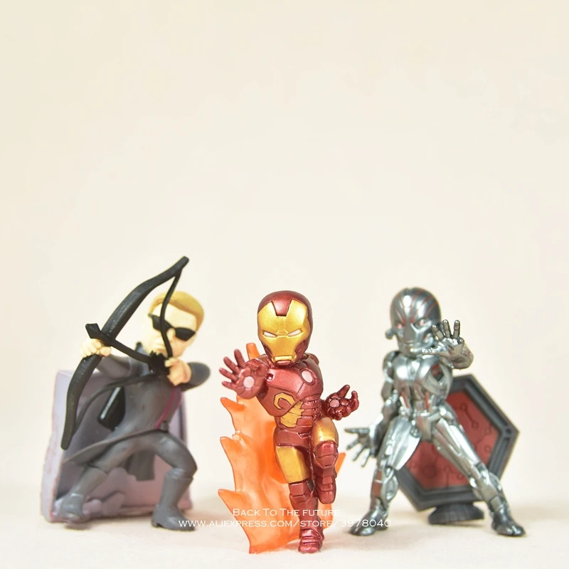 

Disney Marvel Avengers Iron Man Hawkeye Ultron 9cm Action Figure Posture Anime Decoration Collection Figurine Toy model children