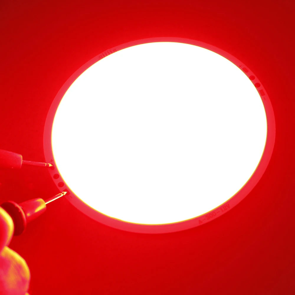 50 Вт COB светодиодный ультра яркий Теплый чистый белый синий/красный круглый светодиодный COB ламповый чип на плате DC12V DIY ламповый светодиодный светильник источник 108 мм