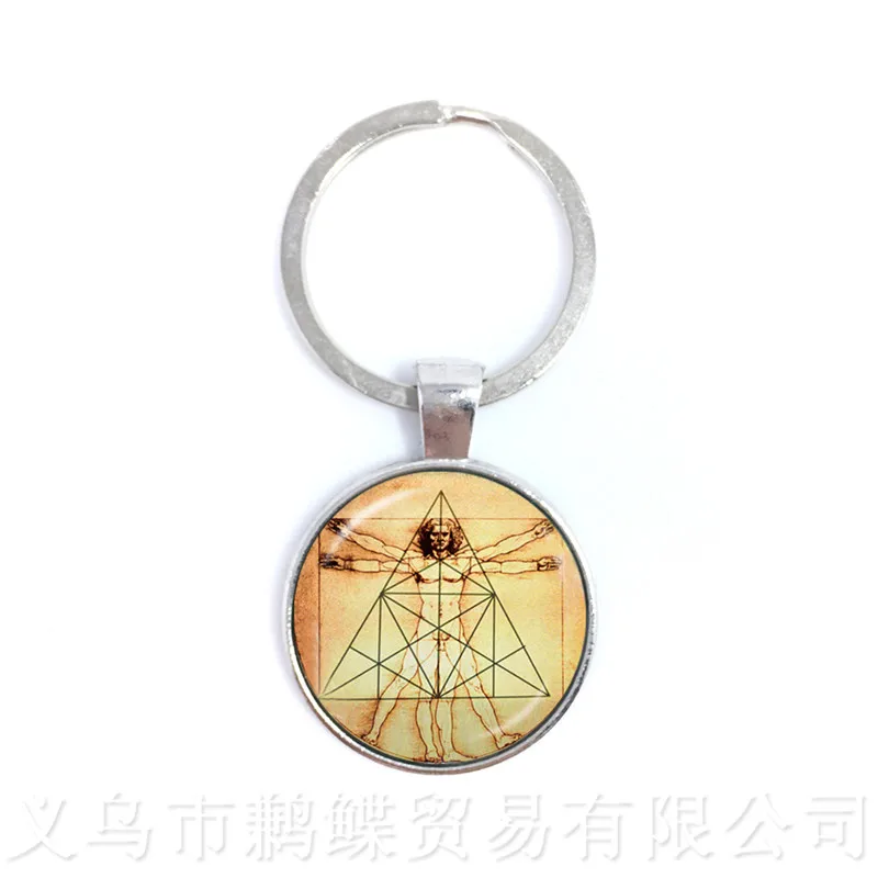 Jesus Art Picture Locket Pendant Keychain Religious Glass Dome Locket Key Chain Best Gifts For Christians