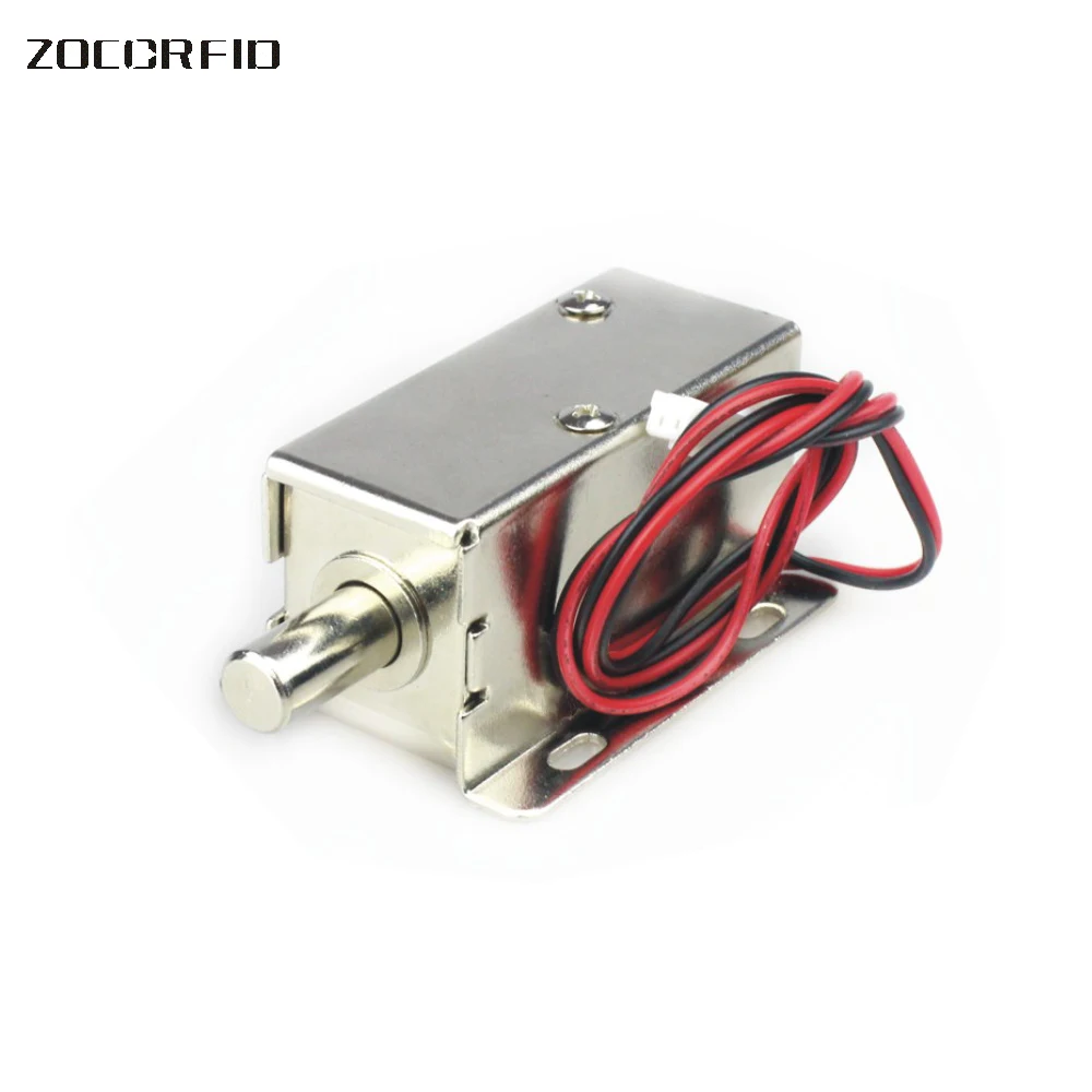 Free shipping DC 24V metal Round tongue Mini Electric Lock ...