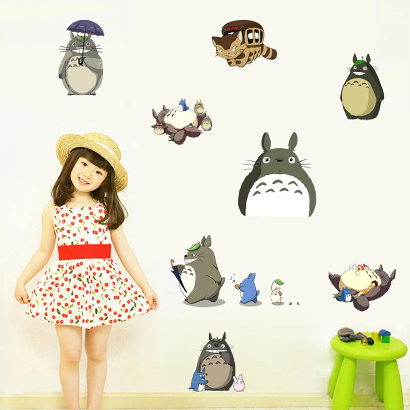 Наклейки на стену Tonari No Totoro Kawai 60 см 3D визуальный эффект наклейки стену|Наклейки| |