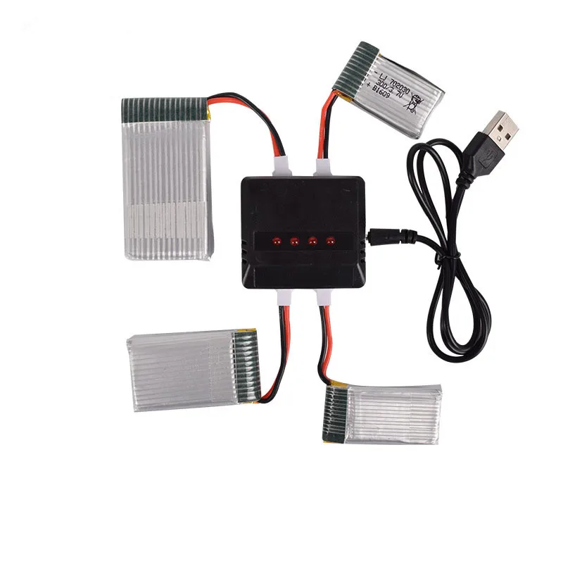 Зарядное устройство для Hubsan H107 Syma X5C X5SC 4 в 1 3 7 В USB баланс зарядное квадрокоптера с