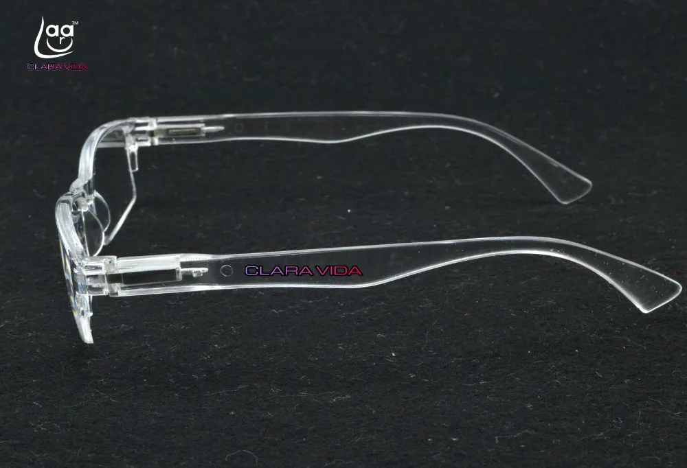 Очки для чтения мужские прозрачные с пружинной дужкой + 1 5 2 3 4|transparent reading glasses|fashion