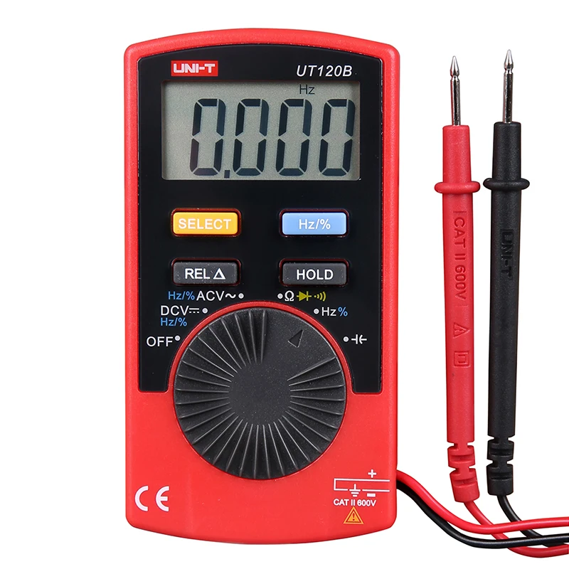 

UNI-T UT120B Mini Pocket Digital Multimeter Portable Voltmeter Handheld Multimeter Ohm Universal Meter Frequency AVO Meter