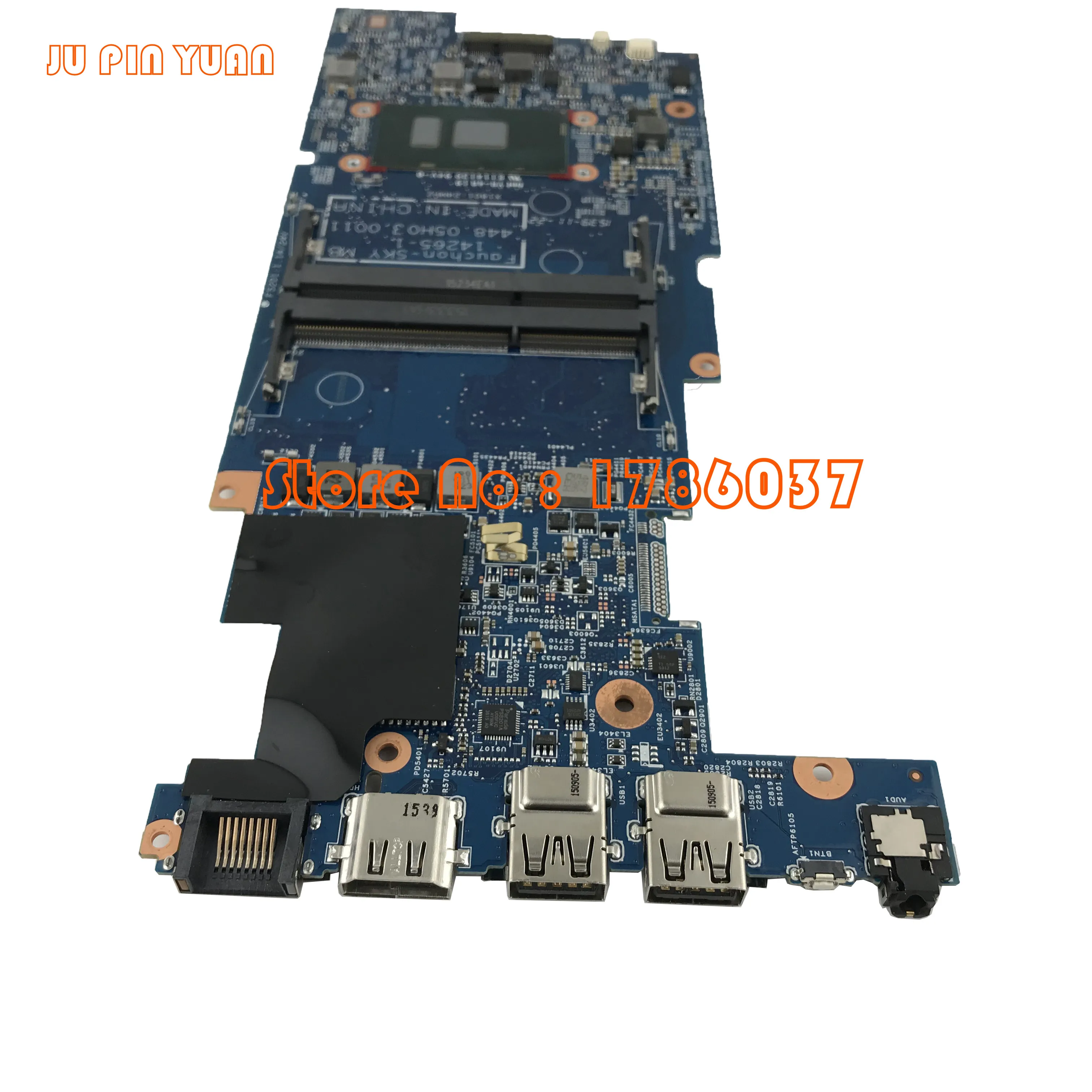 JU PIN YUAN для hp PAVILION X360 13T-S100 13-S Материнская плата ноутбука 827823-601 827823-501 448.05H02.0011 с ЦП I5-6200U