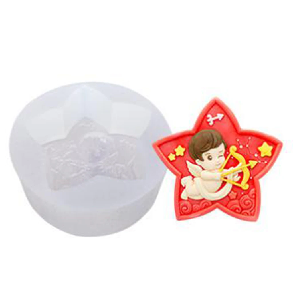 Food Grade Silicone Zodiac Sign Mold for Cake Decor,Resin Craft