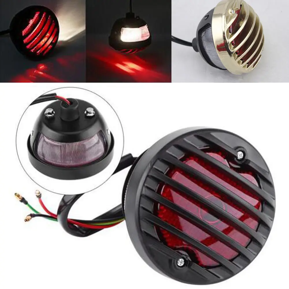 

Motorcycle Taillight Rear Retro Brake Signal Tail Light Stop Warning Lamp Universal For BMW Honda Harley Chopper Bobber Yamaha