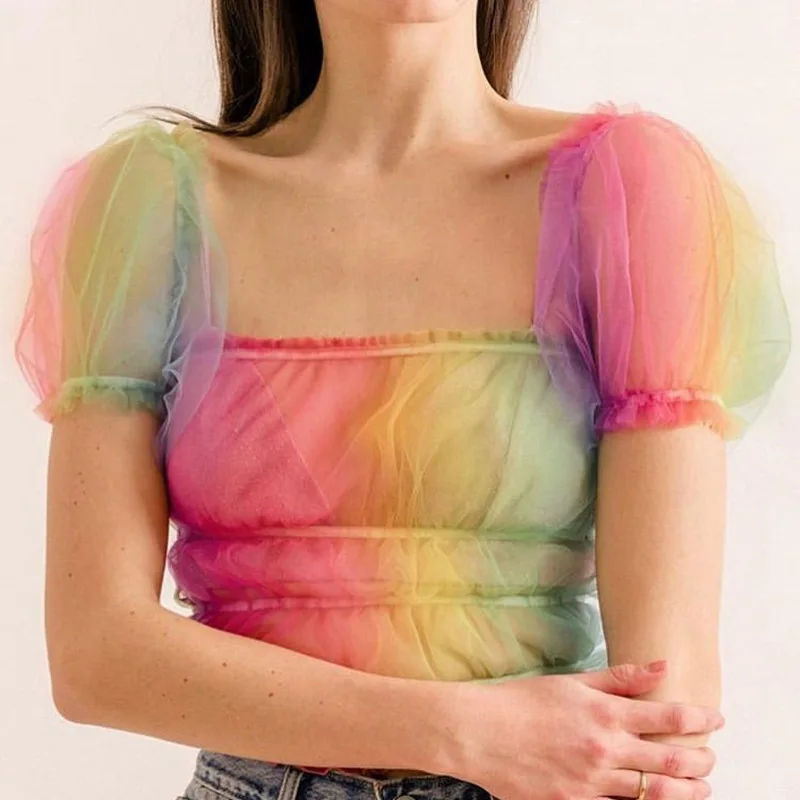 puff sleeve bralette