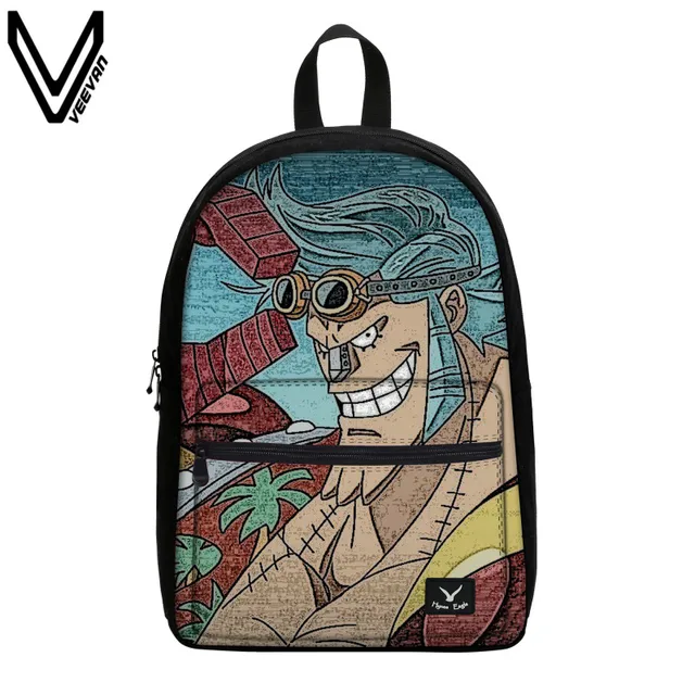 Buy VEEVANV New 3D Anime One Piece Canvas Backpacks Luffy Bags Ace School