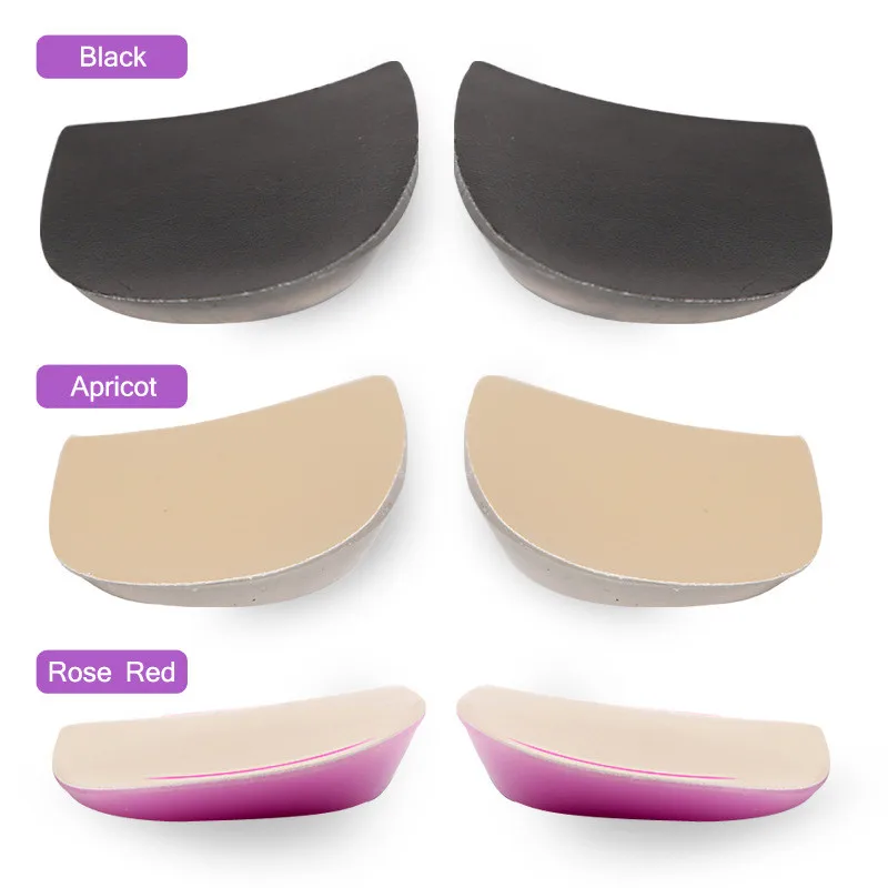 Soft Silicone O&X Leg Orthotic Heel Cushion For Shoes Gel Shock Cushion Insole Increased Plantar Foot Care Half-Height