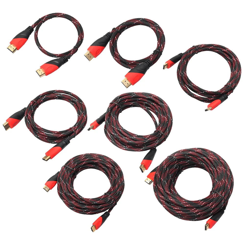 

0.5M/1M/1.8M/3M/5M/10M/15M HDMI Cable 1080P V1.4 AV HD 3D HDMI Cabel For PS3 Xbox HDTV 1PCS