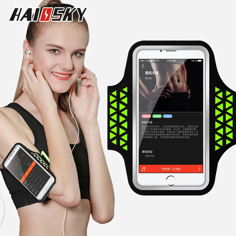 Haissky تشغيل شارة الرياضة لسامسونج S10 S9 حامل الذراع جراب هاتف على اليد ل فون X XR XS ماكس 8 7 زائد هواوي P20 Haissky تشغيل شارة الرياضة لسامسونج S10 S9 حامل الذراع جراب هاتف على اليد ل فون X XR XS ماكس 8 7 زائد هواوي P20
