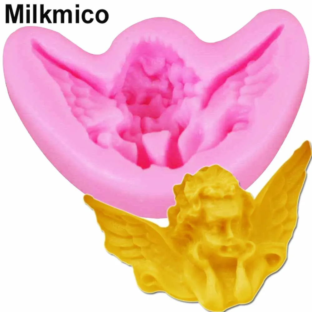 Milkmico M863 Angel Baby Silicone Candle Mold Resin Clay Molds Baby