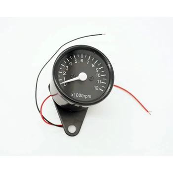 

Motorcycle Motor Speedometer Odometer Tachometer 12000RPM Motor Refit Instrument 2-4 Cylinder LED Backlight Motorbike Meter 12V