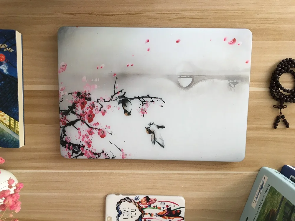 Oil painting series Painting Case for Macbook Air 11 13 Pro Retina 12 13 15 inch Colors Touch Bar Wood Laptop Cover Shell