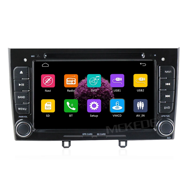 MEKEDE 7 дюймов HD экран автомобильный DVD стерео gps навигация для peugeot 408& 308 gps RDS 3g SWC Радио Стерео 1080P видео