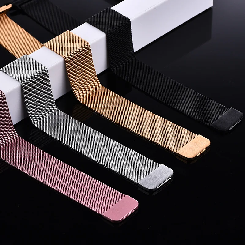 Ремешок для Apple Watch Milanese Loop band для iwatch series 4 3 2 1 браслет 40 мм 44 мм iphone ремень 38 42 мм аксессуары