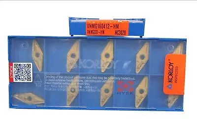 

2PCS NEW in box KOR+ VNMG160412-HM NC3020 VNMG333-HM Carbide Inserts 10PCS/Box