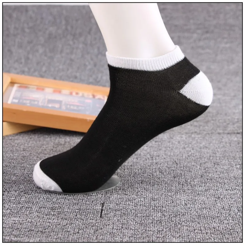 Cody Сталь Для мужчин Socks Thin Stripe Короткие хлопковые носки-следки человек Мелкий рот Колледж Ветер мужской следы 3 пар/лот