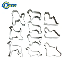 KMYC 10 шт. в форме собаки из нержавеющей стали печенье резак набор DIY Форма для выпечки печенья торт глазировка печенье Форма кухонные инструменты