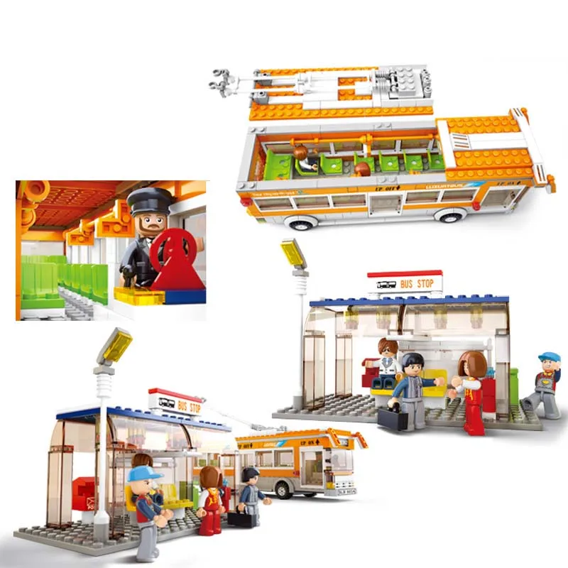 Sluban-0332-457pcs-City-Single-Deck-Yellow-Bus-Building-Blocks-Brick-Toy (2)