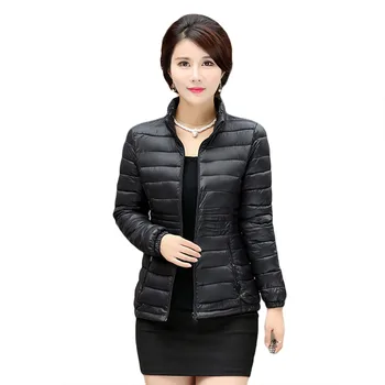 

2020 Women's autumn and winter coat big yards short paragraph Slim thin section down padded cotton jacket wholesale parkas 7458