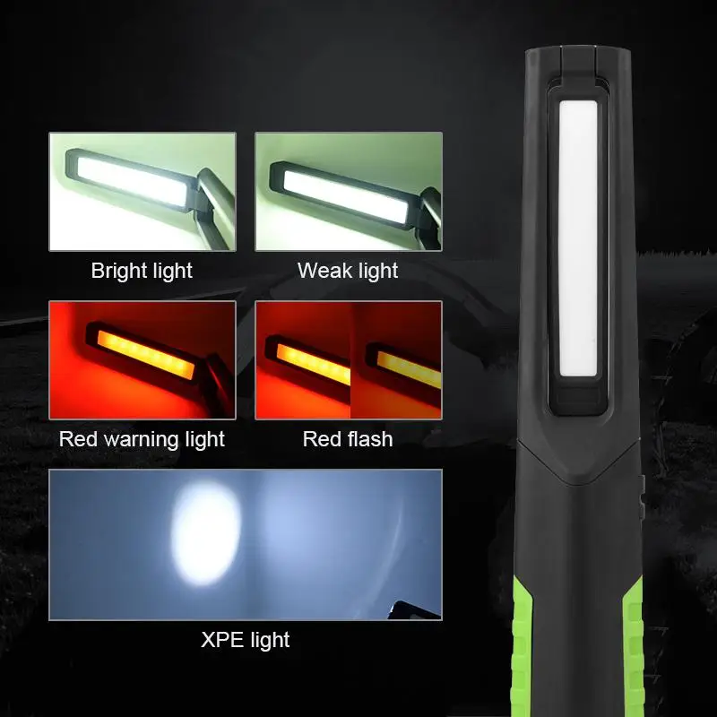 

Dragonpad 360 degree Adjustable USB Rechargeable COB Folding Floodlight Flashlight for Outdoor Emergency