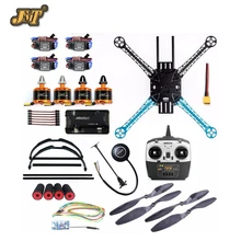 DIY Kit 2.4Ghz 4CH RC Drone 500mm Quadcopter APM2.8 Flight Control No Compass with M7N GPS T8FB Transmitter Receiver Motor ESC