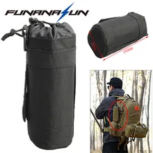 Tactical Water Bottle Pouch Military Molle System Kettle Bag Camping Hiking Travel Survival Kits Holder Free Shipping