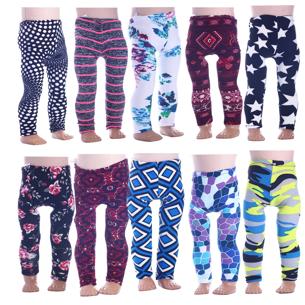 

14 Styles Super fashion leggings for 18 inch doll for baby gift, 43cm zap,Doll accessories