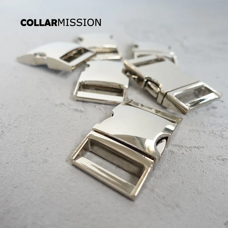 

20pcs/lot Contoured side release buckle environmental metal buckle 25mm DIY personal sewing dog collar accessory CK25Y02