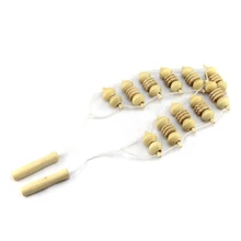 Горячий деревянный массажер ручной Потяните треугольник назад массажер твердая древесина не просят о спине втирать вокруг оздоровительный массаж продукт