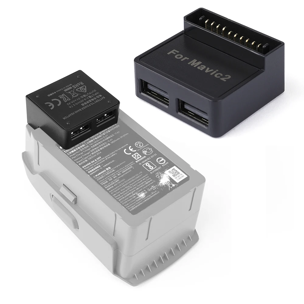 

Power Bank Converter for DJI Mavic 2 Zoom Drone Battery To Power Bank Adapter Phone Controller Outdoor Charging Hub with USB