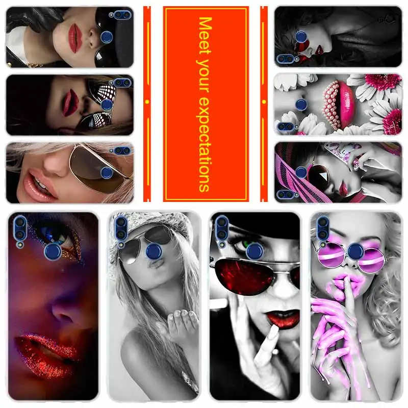 

Phone for HUAWEI Honor 10 9 i lite Cover Honor 8X a max 9lite 7 6 X 7a pro V20 Play Cover Case pin up make up blonde