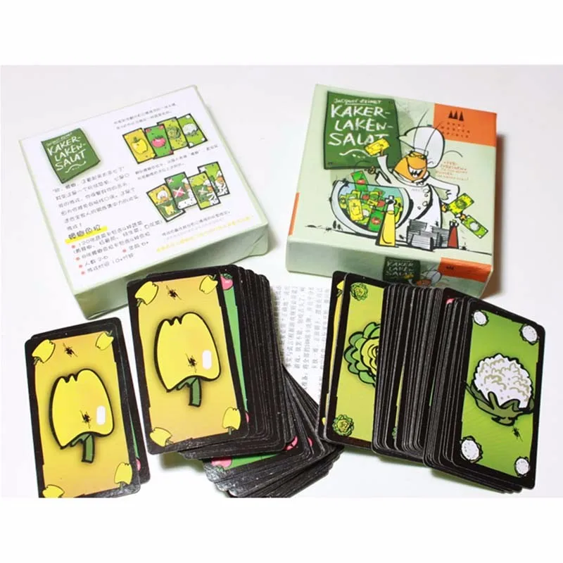 Inglês cards kakerlaken ceiasalada jogos de tabuleiro para 2 6 pessoas