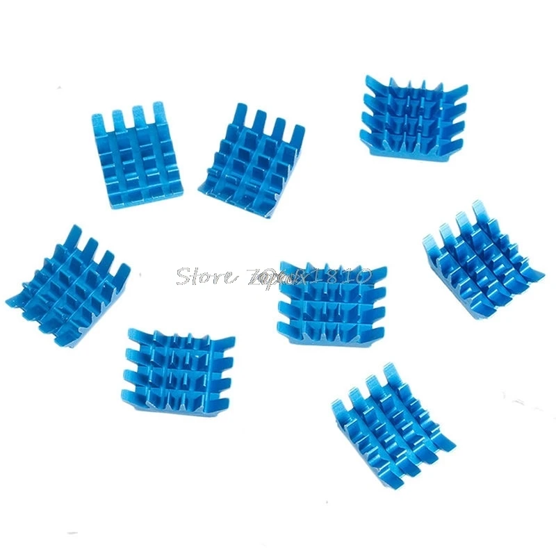 

8Pcs Aluminum VGA PC Blue Heatsink Card For Xbox360 PS DDR RAM Memory Cooling Drop ship