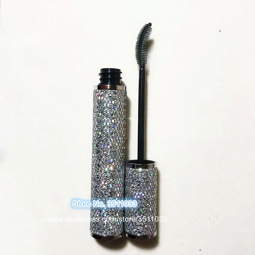 20pcs50pcs High Quality Empty Shiny Silver Cosmetic Mascara Tube