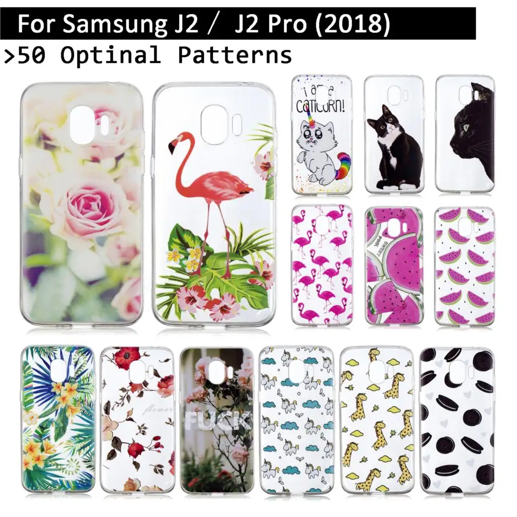 Мягкий ТПУ силиконовый чехол для Samsung Galaxy Grand Prime Pro/J2/J2 Pro 2018/J250 TPU Fundas защитный