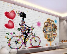 beibehang 3d wallpaper Modern Creative Wallpaper Fashion White Brick Wall Bookcase TV Background Wall papel de parede behang beibehang 3d wallpaper Modern Creative Wallpaper Fashion White Brick Wall Bookcase TV Background Wall papel de parede behang