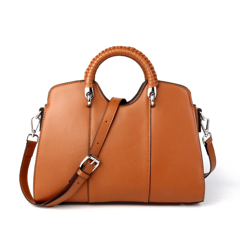

Ms. new versatile shell-type leather handbags Ms. Korean cross-type atmosphere large-capacity zipper shoulder bag