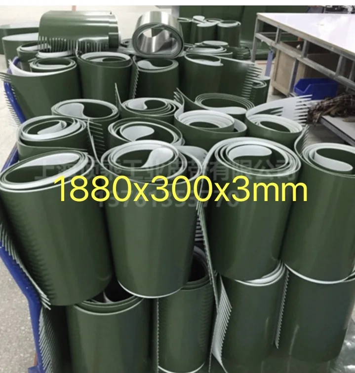 

Perimeter:1000mm Width:300mm Thickness:3mm Industrial transmission line belt conveyor PVC belt