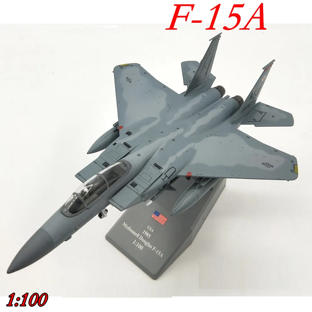 

Amer McDonnell Douglas F-15A Super Hornet Fight Aircraft 1/100 Finished Alloy Model Toy For Collect Gift