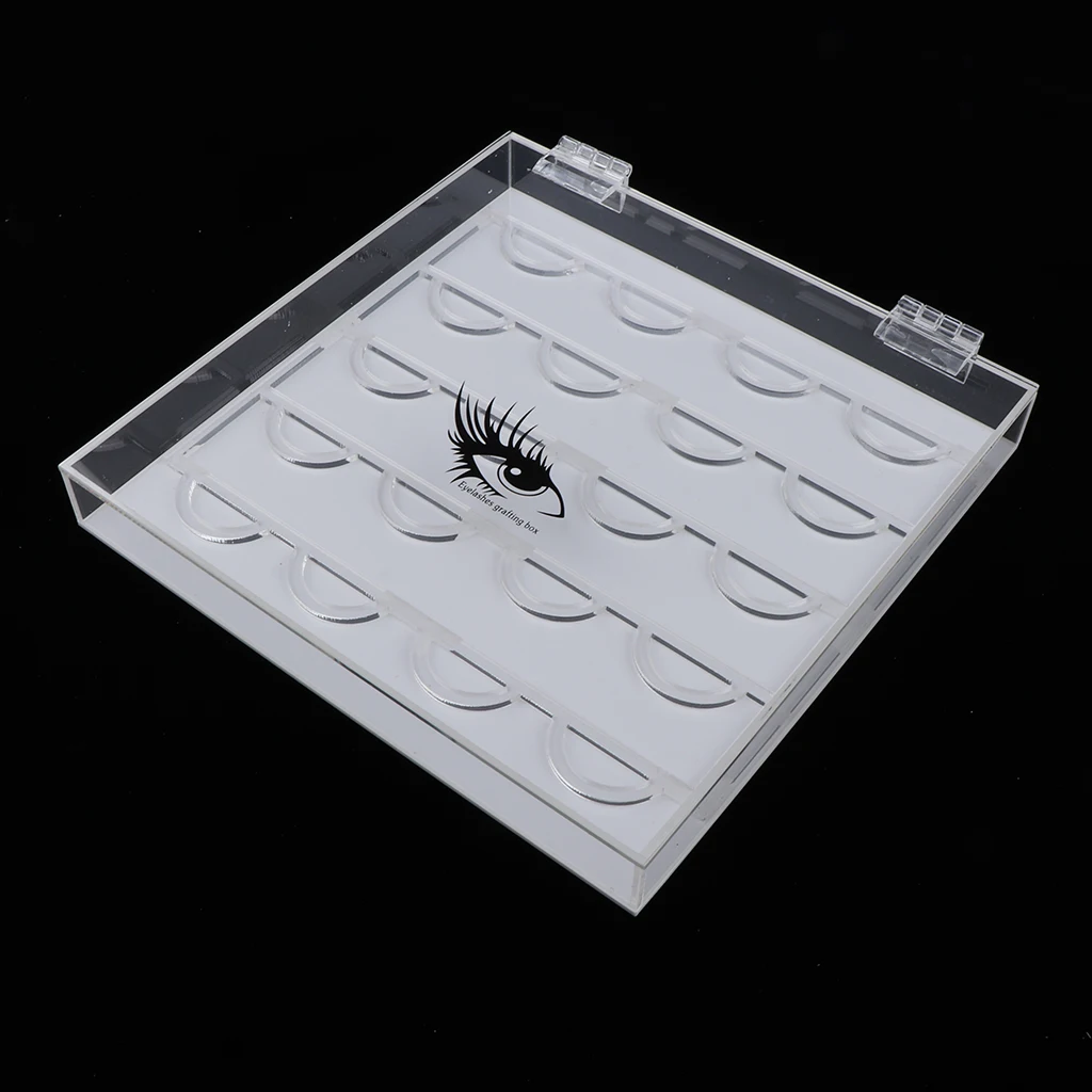 Premium Acrylic Empty Storage Case Eyelashes Display Box  False Eyelashes Cosmetics Equipments Container Holder