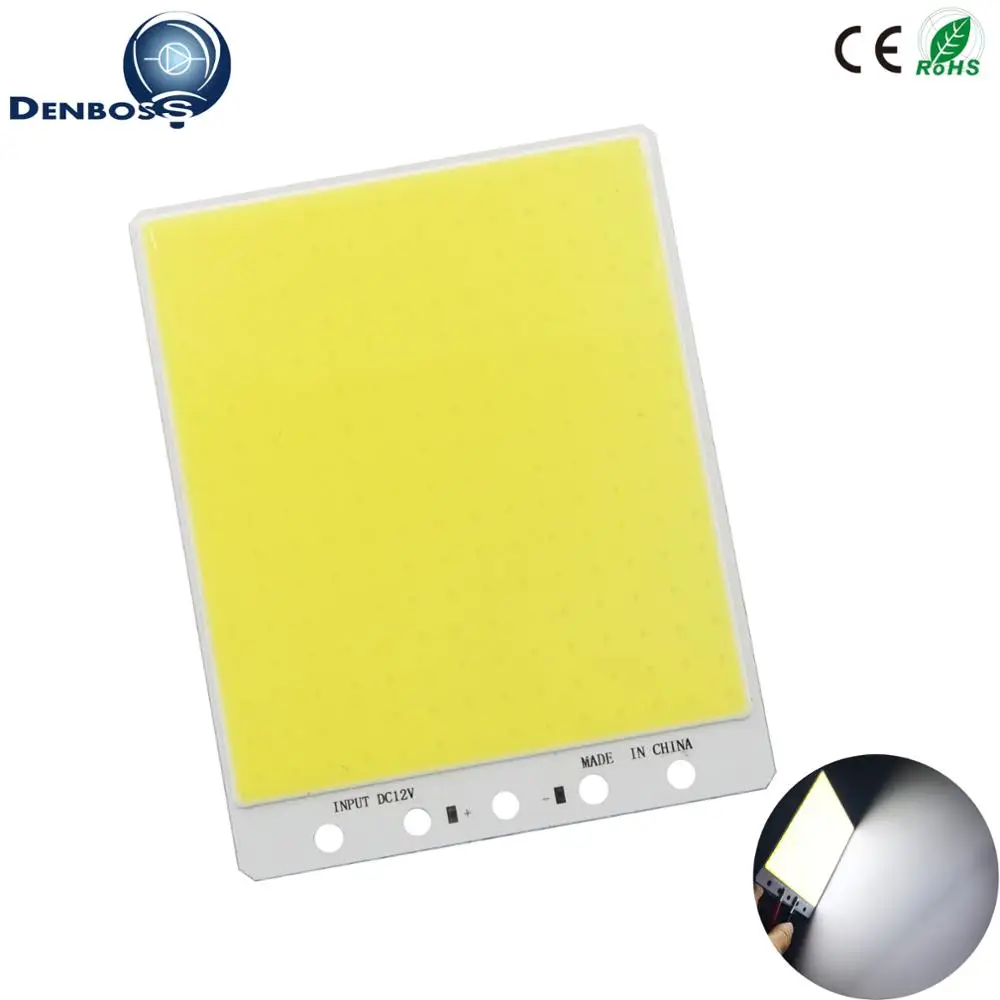140x110 мм 100 Вт LED COB лампа 224 светодиода Большая квадратная панель флип чип DC 12V