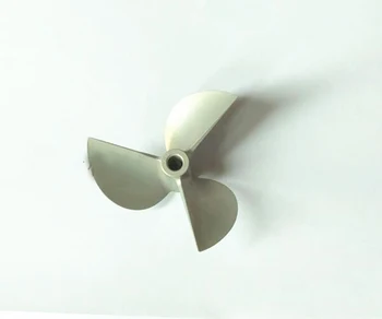 

1PCS Aluminum 1/4 6.35mm 6818 Propeller 3 Blades Semi-immersion Paddle Dia 68mm P 1.8 Prop Parts for RC Racing FSR Boat
